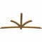 Ekena Millwork Davenport Rough Sawn Timber Gable Bracket, Western Red Cedar, 96"W x 48"H x 2"D x 4"F, 12/12 Pitch GBW096X48X0204DAV00RWR - alternate 5